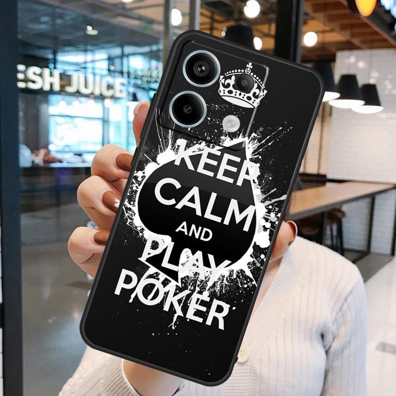 Пики Покер Игральные Карты Туз Художественный Чехол Для Xiaomi Redmi Note 13 Pro 10 11 12 14 15 Pro Plus Redmi 15C 14C 10C 12C 13C 15 Чехол