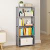 1PC BookShelf 4/5L Toy Organizer DIY Book Holder Large Capacity Easy Assembly Sundries Shelf Book Display Rack Simple Multi-layer