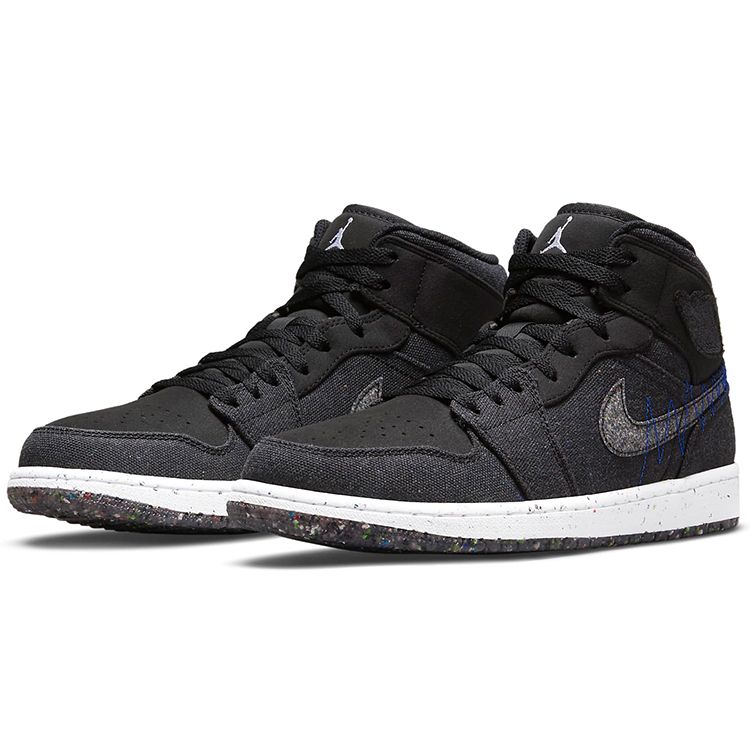 Мужские кроссовки Air Jordan 1 Mid Crater Black Racer-Blue White DM3529-001