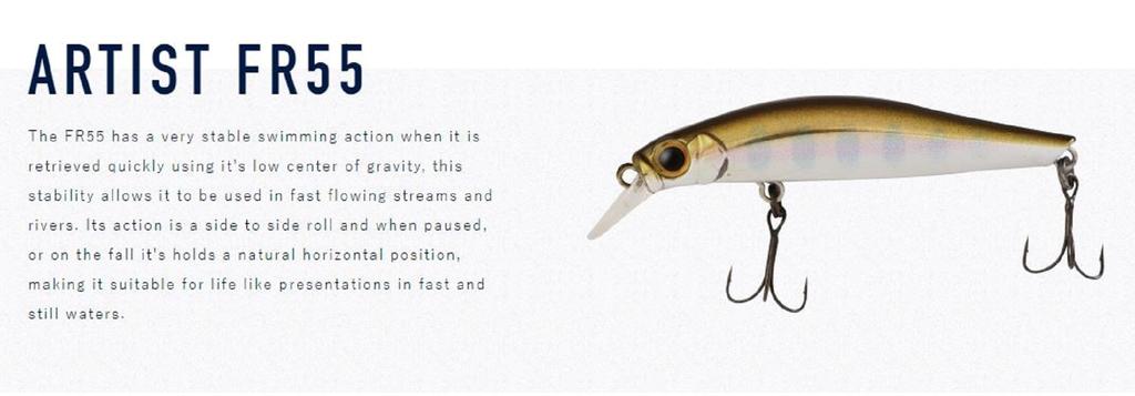 Jackson Artist FR 55 Тонущая приманка Minnow NAY (5465)