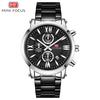 European and American Style Large Dial Roman Scale Steel Band Men's Watch Waterproof Luminous Calendar Watch