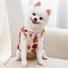 Pet Dog Coat Jacket Warm Fleece Dogs Clothes Winter Puppy Vest Jacket Flower Print Cat Overcoat Fashion Pet Costumes Dog Apparel