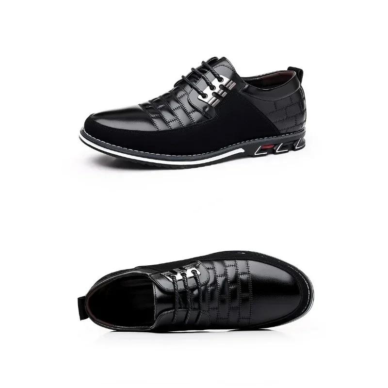 2024 Autumn Business Casual Shoes for Men Trend Classic Leather Shoes Outdoor Men Sneakers Sewing Breathable Men's Dress Shoes