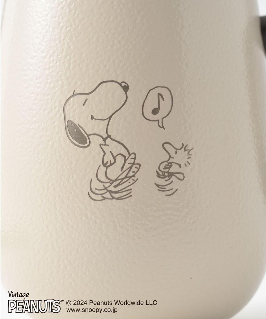 Кружка из нержавеющей стали BRUNO PEANUTS с крышкой, высокая 460 мл, дизайн Snoopy, сохраняет горячие и холодные напитки, двухслойная вакуумная стенка, нержавеющая сталь,