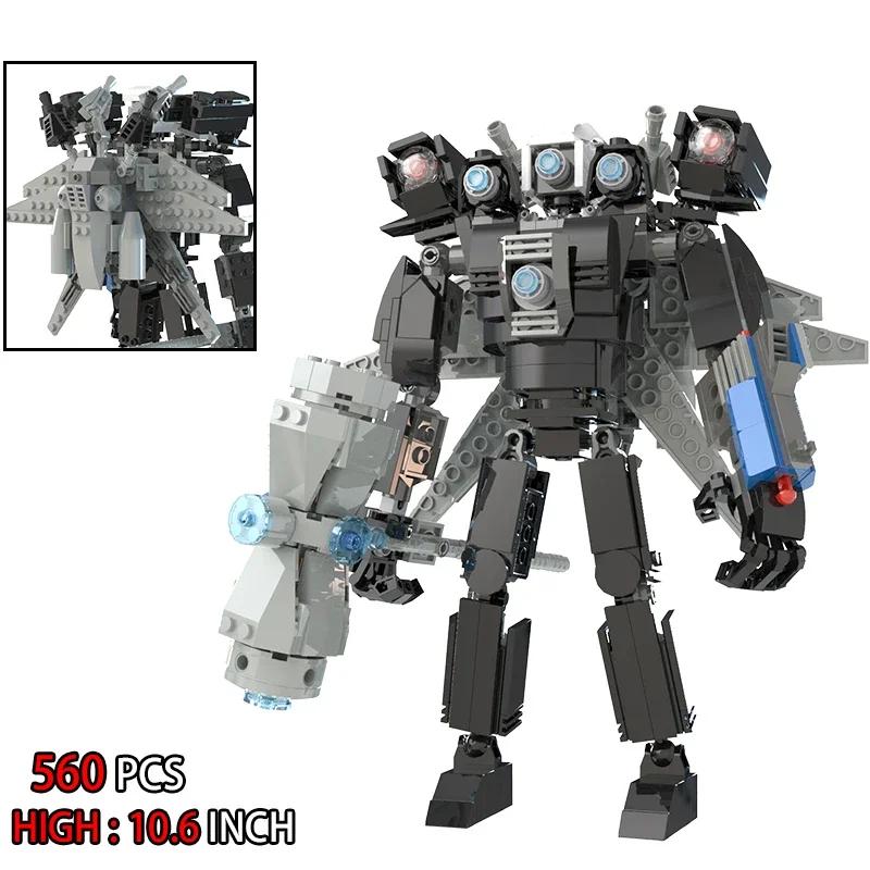 Moc Skibidi Туалет Фигурки Модель Строительные Блоки Camerman Titan Speakerman Surveillance Man TVMan Мальчики Игрушки Для Детей Подарки