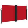 Retractable Side Awning Red 120 x 1000 cm