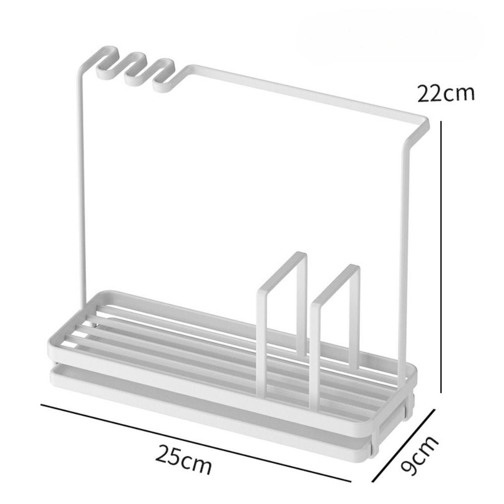 Portable Kitchen Dishcloth Drain Rack Steel Scouring Pad Storage Rack Kitchen Utensil