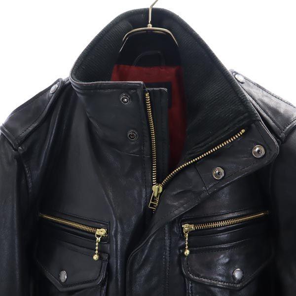 AVIREX Куртка из овчины M Серия Black Овчина Мужская Б/У