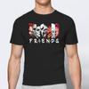 Футболка с принтом SMI Friends Оверсайз С коротким рукавом Мужская Женская Летняя Уличная одежда Хлопковая Уличная одежда Короткий рукав Женская Мужская Одежда