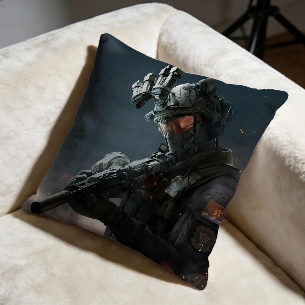 Trendy DDelta Forceful Cushion Cover Soft Decorative Pillow Case Suitable for Bedroom Sofa Car Travel Use