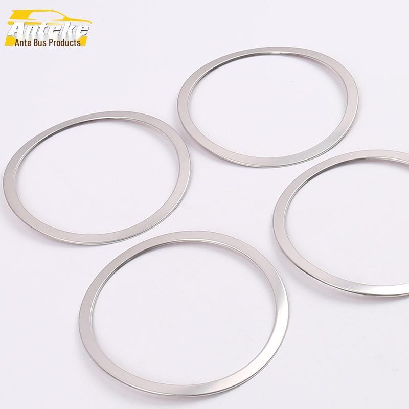 Ant Stainless Steel Speaker Cover Trim for 2016 Qashqai Door Audio