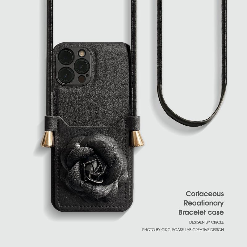 Корейский кожаный мягкий чехол из искусственной кожи с шейным ремешком для Iphone 12 13 Pro Max 11 X Xs Xr 8 7 Plus Se 3 2 10, держатель для карт, задняя крышка