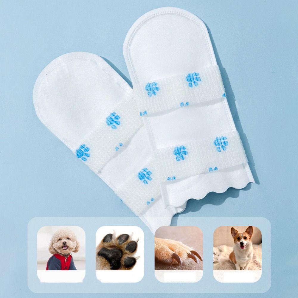 12pcs/set Breathable Disposable Pet Shoe Covers Dustproof Dog Disposable Booties for Dogs Cats