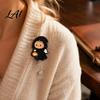Retractable ID Card Reel Halloween Badge Reel Cute Pumpkin And Grim Reaper Design Acrylic Holder Smooth Pull Cord Clip for Nurse Doctor Teacher