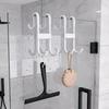 5Pcs Heavy-Duty Shower Door Hook Strong Hold Hanging Hook Door Accessory Storage Hanger  Door