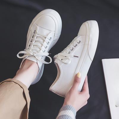 Женские парусиновые туфли в милом японском стиле с толстой подошвой, универсальные, уродливые и милые, с большой головой, студенческие низкие кроссовки, новые белые туфли