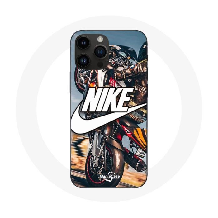 Чехол - Nike - Iphone 14 Pro Max - Мягкий - Белый - Мотоциклетное колесо