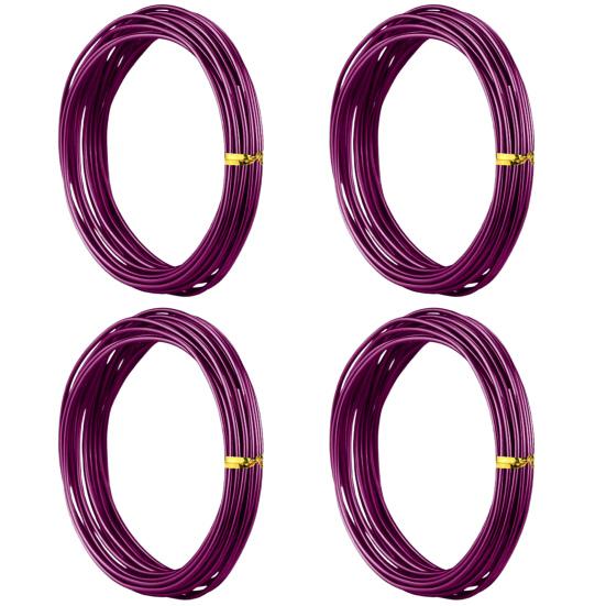 4 рулона 10 м проволока для бонсай анодированный алюминий гибкие цветные самодельные садовые растения