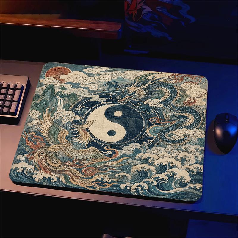 Yin-yang Balance E-Sports Mousepad Gaming Decoration Pc Desk Accessories Mouse Mat Carpet Office Decor Setup Gamer Deskpad