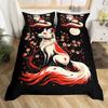 Fox Duvet Cover Sets for Kids Teens Quilt Covers Lightweight Down Room Decor Queen King Size 2 Pillowcase 1 Duvet Cover No Quilt