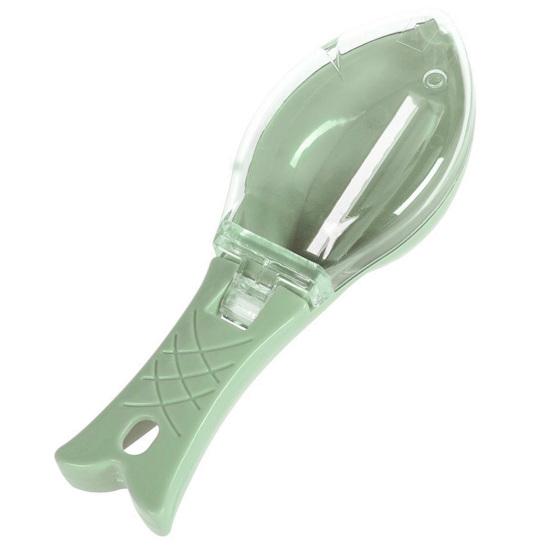 Удобный очиститель для удаления рыбной чешуи, очиститель для рыбной чешуи, скребок в форме рыбы с контейнером для хранения для домашней кухни