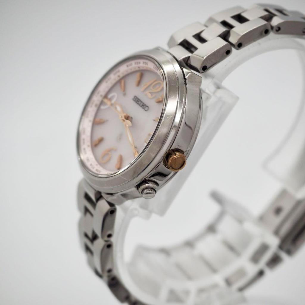 [USED] 136 Seiko Lucia Radio Solar Gradient Women's Watch Pink