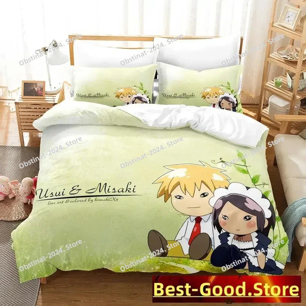 Kaichou Wa Maid-sama Комплект постельного белья Односпальный Полуторный Двуспальный Евро Евро-макси Размер Постельного комплекта Взрослый Детская Спальня Комплекты пододеяльников Аниме Постель