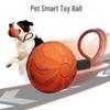 Электрическая игрушка для собак PetSmart: Водонепроницаемый, устойчивый к укусам E-TPU прыгучий мяч с веревкой для интерактивной игры и прорезывания зубов