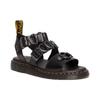 Dr. Martens Leather Metal Buckle Fashion Sandals Unisex Sandals Black 30747001