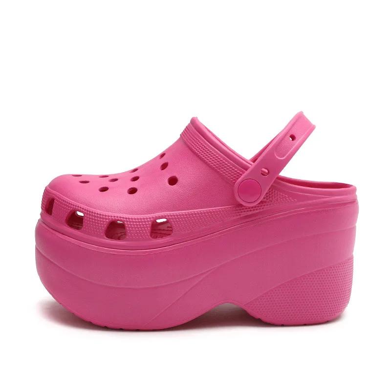 Большие размеры женские сандалии легкие нескользящие повседневные туфли из ЭВА сандалии на плоской подошве сандалии на платформе ультра-высокие каблуки