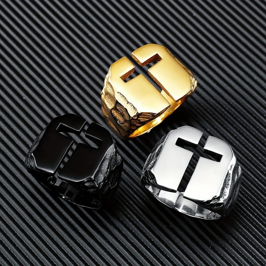 New Product New Creative Design Vintage Cross Crusade Men's Ring