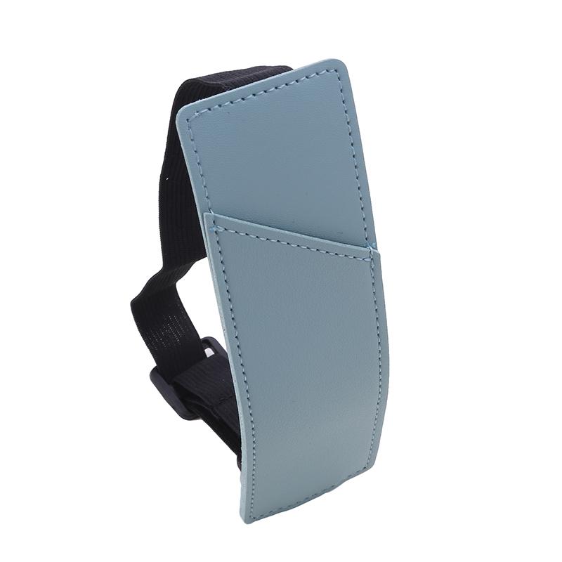 Регулируемый держатель для ручки на резинке, однотонный чехол для ручки из искусственной кожи, студенческий блокнот, страница книги, зажим для ручки