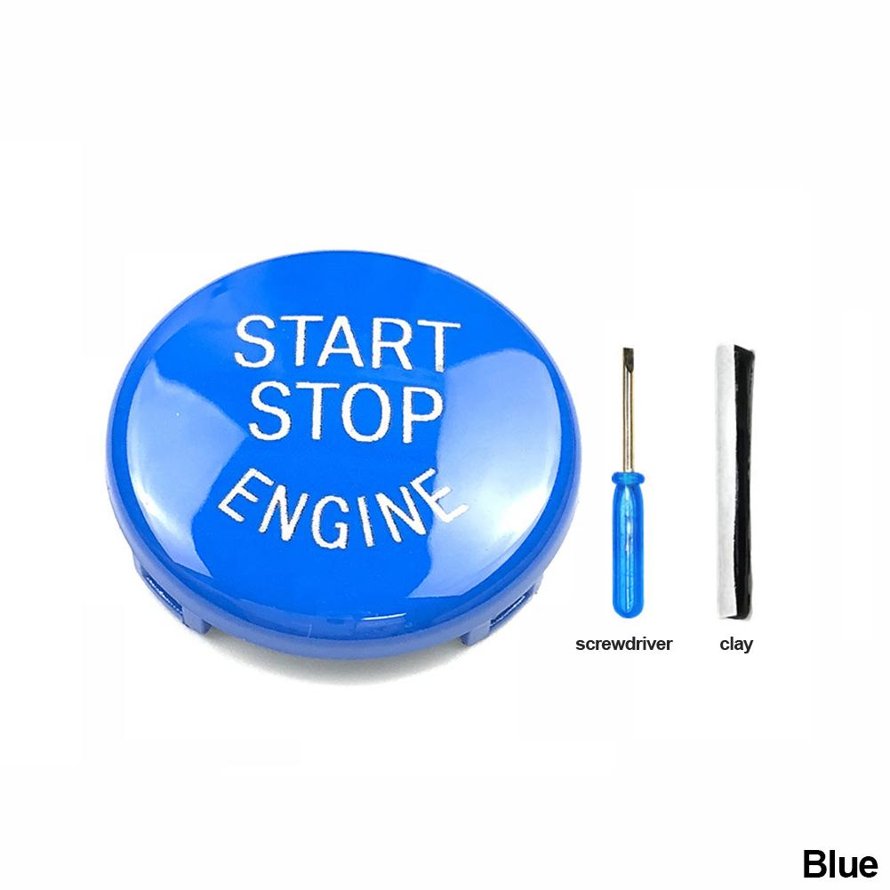 3Pcs Car Engine Start Button Replace Cover Stop Switch Accessories Decor Fit for BMW E87 E60 E83 E84 E89 for BMW E90 E91 E92 E93