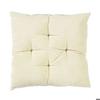 Ecru Cotton Velvet Cushion 40x40
