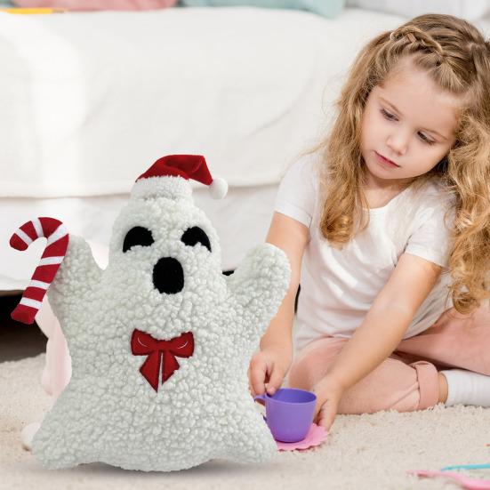 Подушка-призрак на Хэллоуин, декоративная плюшевая кукла-призрак, набитая подушкой-призраком