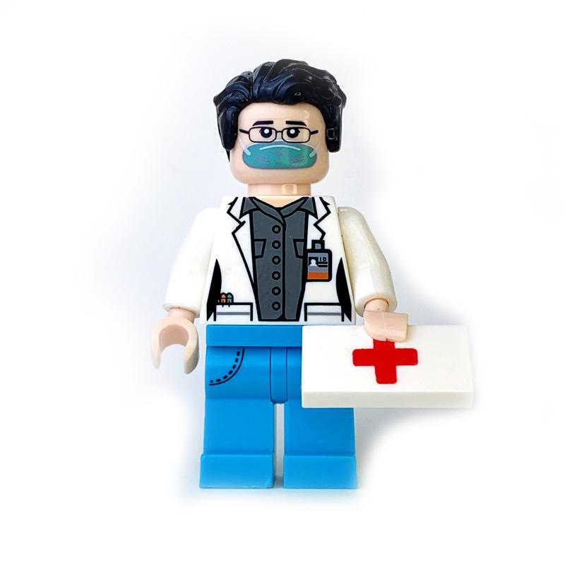 Врачи и медсестры Конструкторы Собери Маленькие Зернистые Фигурки Кукольные Аксессуары Игрушки для Мальчиков и Девочек