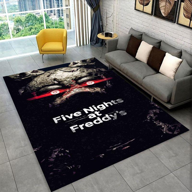 Ковер с рисунком из хоррор-игры F-FNAF Фредди, нескользящий, для гостиной, спальни, игровой комнаты, мягкий коврик для пола, домашний декор, ковер для детской комнаты