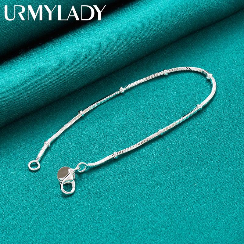 925 Sterling Silver Snake Chain Bracelet Fashion Jewelry 8 Inch MB226