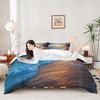 Erosebridal Mermaid Tail Comforter Cover,Kids Fish Scales Duvet Cover Twin,Girly Shell Starfish Bedding Set Ocean Life Sea Animal Bed Sets P