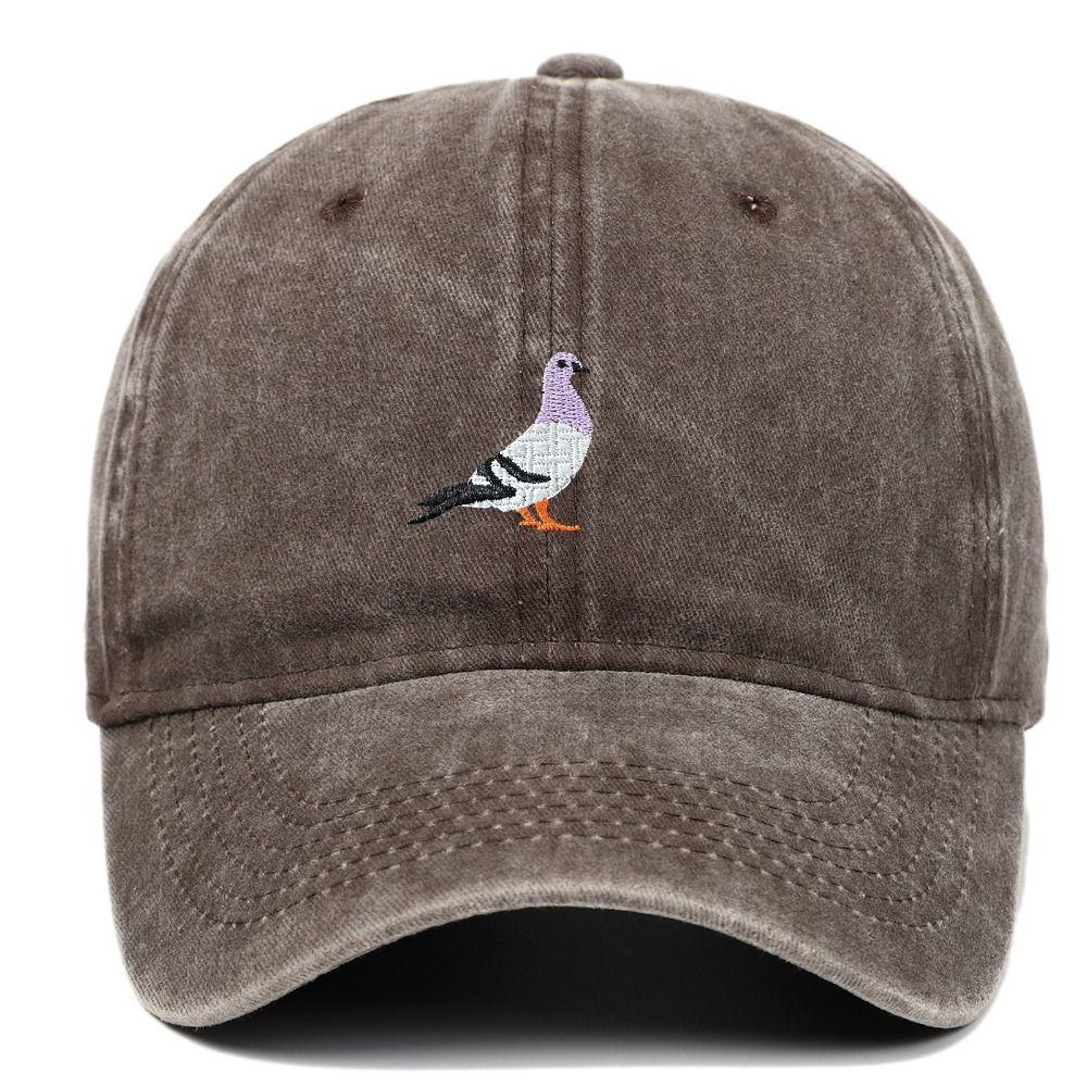 Pigeon Embroidered Summer Sun Hat Daily Casual Sports Hat Fashion Baseball Caps Men and Women