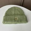 Love love embroidered hat women's autumn and winter casual versatile knitted hat ear protection warm thickened wool hat