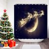 GAEChristmas Печатная Шторка для Ванной Душа Снеговик Санта-Клаус Водонепроницаемая Полиэстеровая Шторка Домашний Декор Окно Рождество
