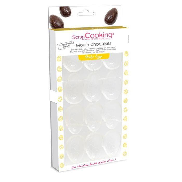 Moule rigide pour 6 oeufs en chocolat
