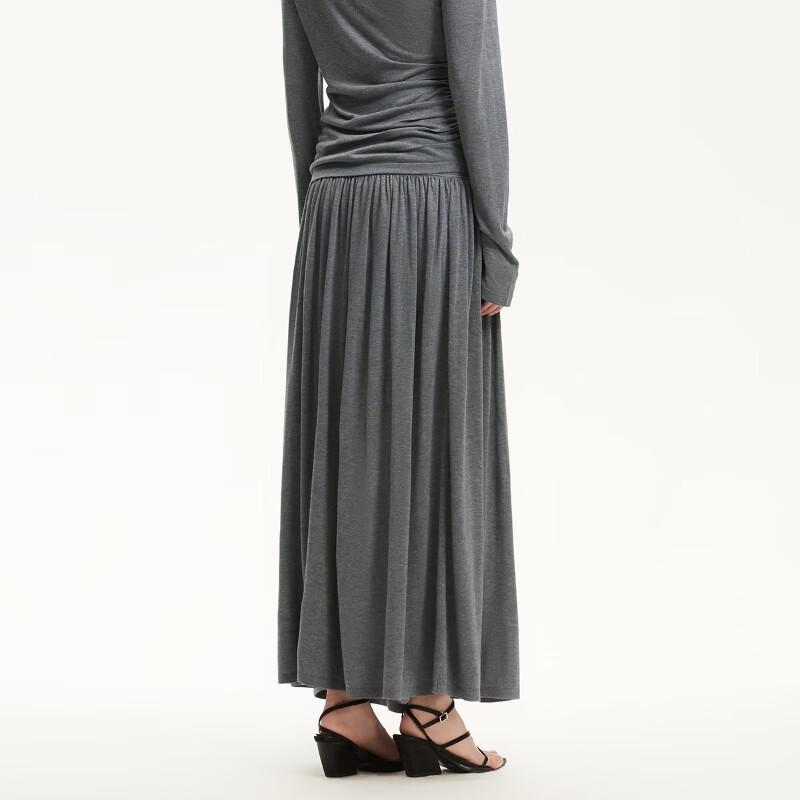 VEROMODA 2025 Summer Drapey Lyocell A-line Skirt