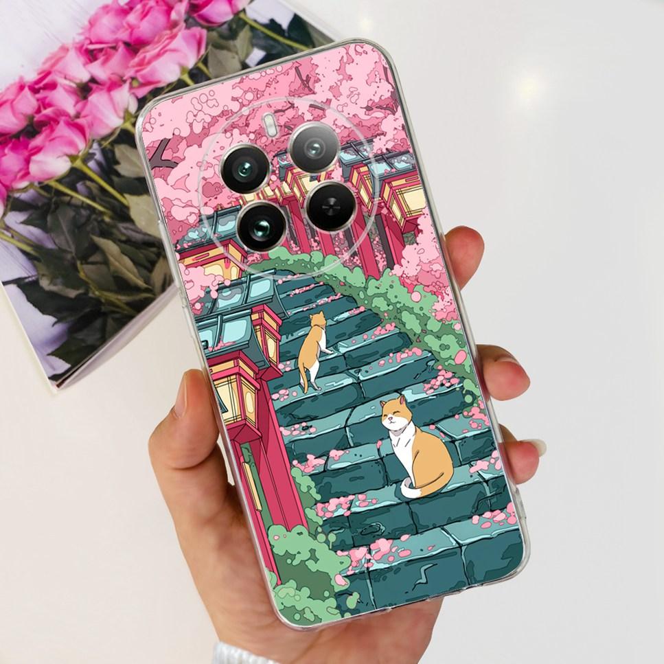 Case For Realme 12 Pro 6.7" Fashion Cute Cartoon Cat Soft Silicone TPU Cover For Oppo Realme12 Pro 12Pro Plus Bumper Phone Case
