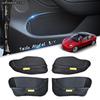 4Pcs Car Front and Rear Door Slot Storage Door Side Storage Cushion Box For   2022 2023 Tesla Model Y 3