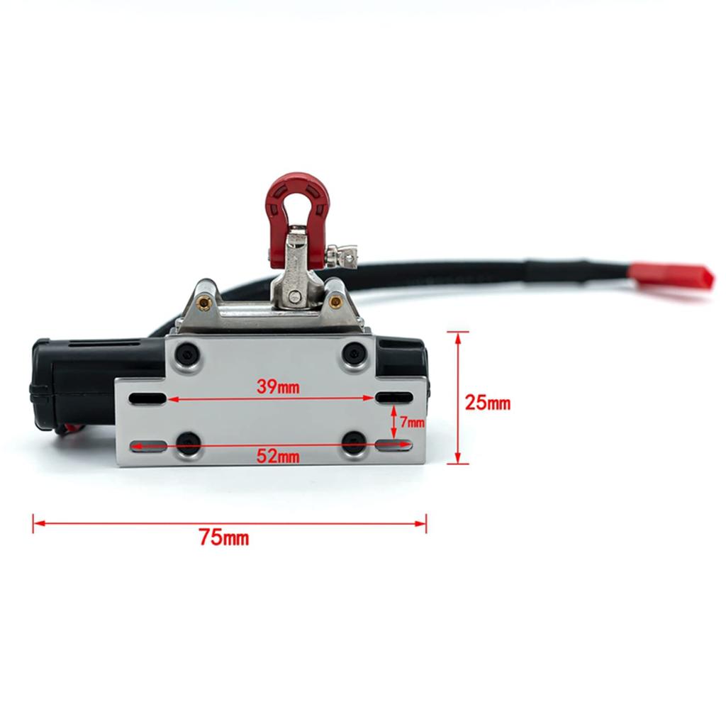 Xtahdge 11018 Scale Traxxas TRX-4 Trx4 Axial SCX10 90046 Remote Controller System Compatible with RC4WD D90KM2 RC Cars, and Tamiya RC Winch with Plug