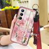 Elderly lady Waterproof Phone Case For Realme C65 Chinese style Fashion Lanyard Ring Silicone Soft case Dirt-resistant