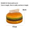 Hamburger tissue box creative American retro living room tissue box home fun decoration ornaments napkin holder