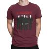 Magazine Band T Shirt Men Pure Cotton Funny T-Shirts Crew Neck Magazine Tees Short Sleeve Clothing 4XL
